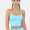 Lu Align Lemon Women Top CUTIES Gym Crisscross Sexy Medium Support Sports Bra Summer Backless Bralette 2024 Open Back Workout Crop Vest let