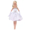 Kawaii articles 3 robe de poupée de mode rose blanc violet enfants jouets accessoires miniatures 30 cm pour Barbie bricolage fille cadeaux d'anniversaire