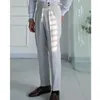 Men's Suits High Quality Office Social Suit Pants Casual Wedding Groom Trousers Italy Business Dress Men Gray Pantaloni