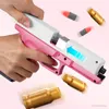 BoyS Game Model Hand Grabs The Desert Eagle Soft Bullet Gun Manually Loaded Eva Shell Can Outdoor Combat Toy Gun 240220