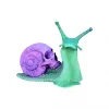 Sculptures Halloween Skull Snail Skull Resin Sculpture Crafts Art Craft Decor Horror Gothic Garden Household Desktop Decoration Resin Craft