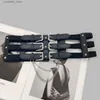 Belts Wide Y2K Elastic Corset Belt Female Tassel Stretch Cummerbunds Designer Belts For Women Goth Black Waistband Plus SizeY240315