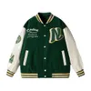 Heren Varsity Fashion Street Custom Slogan Baseball Twee kleuren Contrast Casual Instagram Populaire uniformjassen 33