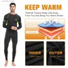 Herrens termiska underkläder Mens Thermal Underwear Set Long Johns Quick Dry Base Base Lay Top Bottom med fleece fodrad för vinterskidåkning RunningC24315