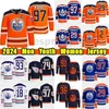 Edmonton''Oilers'' camisetas de hockey 97 Connor McDavid 29 Leon Draisaitl 21 Klim Kostin 26 Mattias Janmark 56 Kailer Yamamoto 10 Derek Ryan 74 Stuart Skinner