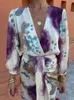 Robes de travail 2024 Femmes Tie Dye Imprimé Jupe Ensemble Femme Patchwork Recadrée Sans Manches Haut Court Et Taille Haute Motif Jupes Costume