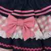 Preppy Style Lolita Kawaii jupes japonaise douce Mini femmes Harajuku mignon robe de bal Denim patineuse Y2K taille haute dentelle gâteau jupes 240307