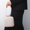 Fashion Women's Bag Exquisite Diamond Studded Buckle Dinner Bag Party Dress Temperament Versatile Hand Single Shoulder