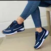 Dress Shoes 43 size sports shoes for women in spring and autumn 2023 new large soft sole color blocking casual sports shoes for women J240315