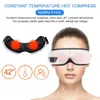 6D Airbag Pressoterapy Eyes Massager Vibrator Uppvärmning Bluetooth Musik lindrar trötthet Electric Smart Spa Mask Sleep Instrument 240309