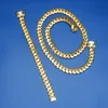 Chaîne cubaine personnalisée en or 24 carats, 20mm, hip-hop, Miami, colliers cubains tendance, vente en gros