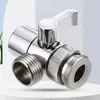Kitchen Faucets 3 Way Sink Splitter Diverter Valve Leak-Proof Faucet Connector Copper Water Separator For Shower/Sink/Washbasin