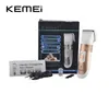 KEMEI KM9020 Profesyonel Elektrikli Saç Clip Clipper Düzeltme Titanyum Blade Saçkeri Kesme Makinesi Kesme Sınırlı Taraklar EU US2316095