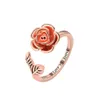 New Rose Rotating for Opening Decompression Ring Instagram Style Women