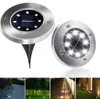Tuinverlichting op zonne-energie Aangedreven paneel LED-vloerlampen Deklicht 810121620 LED's Ondergrondse lamp Tuinpad Spot Gazon Solars L2130216