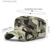 Ball Caps Mens Military Hats Camouflage Flat Top Hat Embroidered Army Caps For Outdoor Gorra Militar Caps For MenY240315