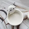 Candle Holders Holder Home Decor Halloween Ceramic Ghostly Ceramics For Room Bathroom Christmas