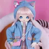 DBS 14 BJD Dream Fairy Casual Doll Anime 장난감 장난감 그림 상자 기계식 조인트 바디 컬렉션을 포함한 의류 신발 가발 40cm 240304