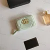 Kvinnors plånbokskorthållare Designer Luxury Designer Wallet Dragkedja Mynt Purse Cowhide Caviar Granular Pattern Sheepskin Card Holder Diamond Exquisite Mini Purse