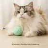 Crazy Ball Interactive Cat Toy Selfmoving Kitten Jumping Toys Vibration Sensor Cats Game Accessories Pet Supplies 240304