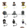 Drinking Sts Wednesday Wear Nero Sile St Toppers Accessori Er Charms Riutilizzabile Splash Proof Dust Plug Decorativo 8Mm Party Drop Deli Otfes