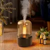 Night Lights Light 120ML Portable Aroma Diffuser LED Electric USB Candlelight Air Humidifier Oil Cool Mist Maker Fogger