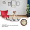 Orologi da parete Orologio rotondo vintage con funzionamento in pollici, sospeso, soggiorno, cucina