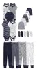 Unisex Nieuwe Geboren Baby Boy Kleding BodyBroekenHoedenHandschoenen Baby Meisje Kleding Katoenen Kleding Sets Y11133834431