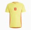 2024 2025 Colombia Away Soccer Jerseys 10 Valderrama Home away 24 25 Colombia Football Shirt CUADRADO National Team Men Kids Kit Camiseta De Futbol