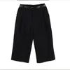 Pantalon pour hommes Printemps / Été Yamamoto Style Noir Lâche Casual Short à jambes larges Street Hip-Hop Gothic Straight