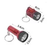 Lampes de poche Torches 1/5pcs Mini porte-clés coloré alimenté par batterie pendentif LED lumineux porte-clés lumière pour camp en plein air