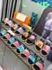 Highlights flat sandals designer luxury slippers summer fashion style beach seaside style slippers for men and women