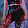 Belts Punk Goth Tassel Corset Belt Black Female Waist Chain Belts For Women High Quality Adjustable Waistband Rivet Inlay CummerbundsY240315