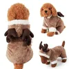 Hondenkleding Kerstmis Kat en kostuums Herfst/Winter Dierenkleding Vakantiefeest Cosplay Eland Transformeert in puppy