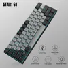 Magegee 60% teclado mecânico para jogos com interruptores azuis e mar azul retroiluminado pequeno compacto 60 por cento teclado mecha 240304