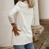 Damespakken vrouwen herfst blazer massief wit zwart bedrijf vrouwelijk jas casual werk met lange mouwen werkpak kantoor dame blazers jas top