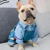 Cão vestuário denim macacão moda pet jean macacão confortável filhote de cachorro trajes puro algodão calças para pequenos cães médios gatos