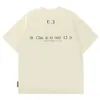Designer di lusso Chaopai Classic 2024 T-shirt casual da uomo e da donna oversize in cotone confortevole da 300 g a maniche corte