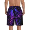 Men's Shorts Man Board Neon Casual Beach Trunks Colorful Splatters Print Quick Drying Sports Fitness Plus Size