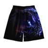 Men's Shorts Flame Beach And Women's Clothing 3D Digital Printing Casual Fashion Trend Couple Pants