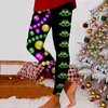 Pantaloni da donna Mardi Gras per le donne Moda Casual Stampa Leggings Collant elastici Abiti