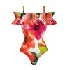 Costume da bagno da donna 2024 Costume intero da donna con gonna con volant Costume da bagno monokini da spiaggia