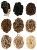 Chignon-Haarknoten, Haarteil, lockiges Haar, Scrunchie-Extensions, blond, braun, schwarz, hitzebeständig, synthetisch, für Damen, Haarteile 7447347