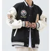 커스텀 코튼 프린트 편지 및 숫자 새로운 패션 야구 재킷 가을 사람 블랙 레터맨 플러스 맨스 대표팀 재킷 56 s