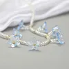 Choker halsband för kvinnor 2024 Sexiga tillbehör smycken trend icke-blekande pärlhalsband boho fem kronblad koreansk mode krage joyero