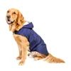 Vêtements pour chiens réfléchissants ultra légers, imperméables et respirants, grand imperméable avec capuche