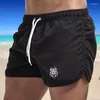 Shorts Shorts maschi uomini che nuotano tronchi tasche sport surf sulla spiaggia traspirante costumi da bagno estate a secco rapido spiaggia 2024 maschio