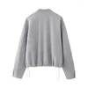 Women's Jackets Autumn Winter Women Vintage Oversize Crop Soft Bomber Jacket Coat