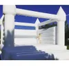 Moonwalk branco inflável bouncer salto casamento castelo bouncy crianças adultos pvc comercial bounce casa jumper 10x10ft para diversão ao ar livre
