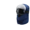 Cagoule unisexe, chapeau chaud d'hiver, casquette de trappeur, Protection des yeux, coupe-vent, casquettes de cyclisme, masques 6PGPB